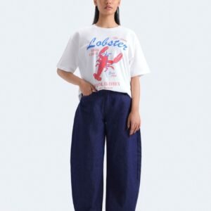 High-Rise Barrel Fit Jeans