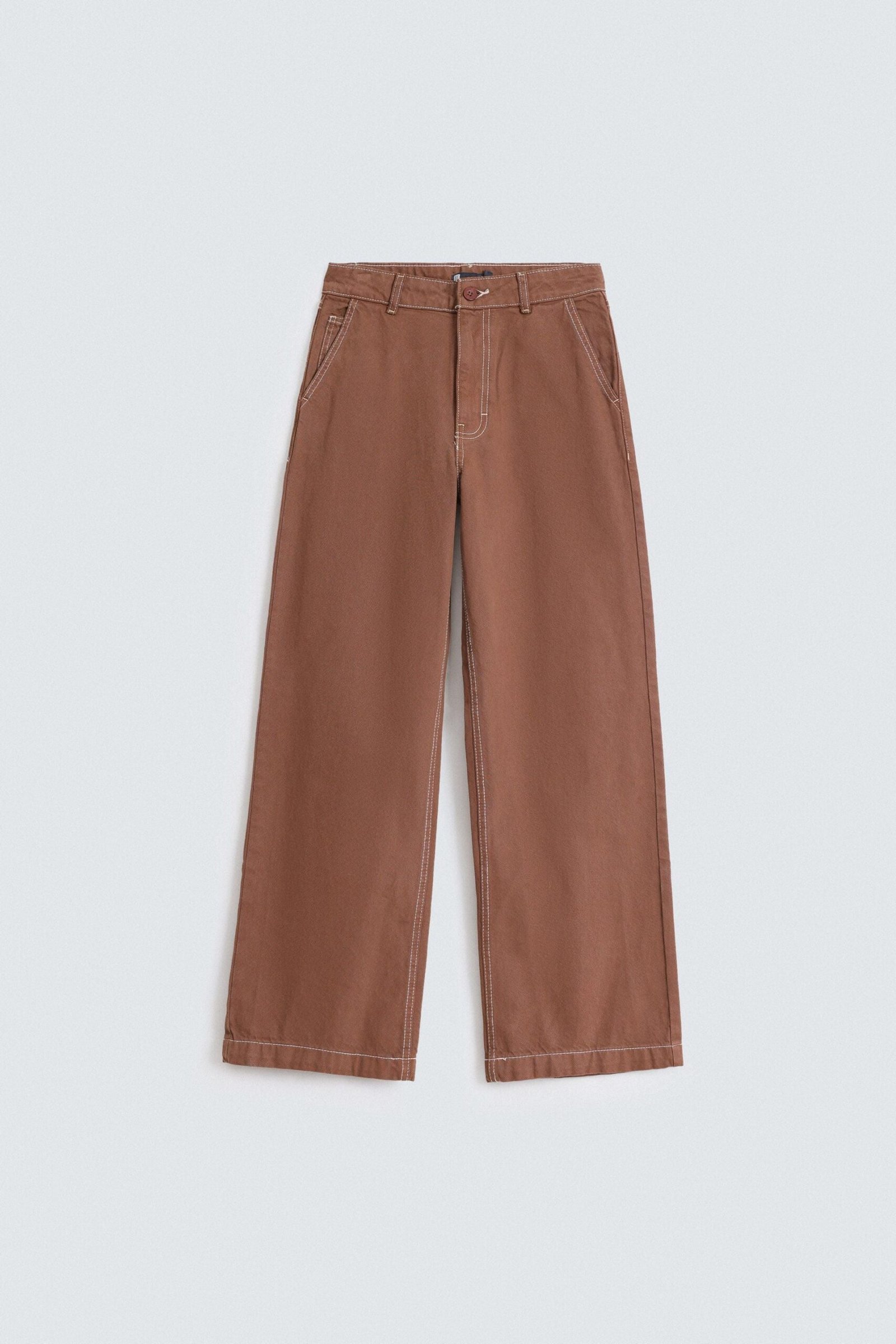 Non-Denim Straight Fit Pants - Image 5