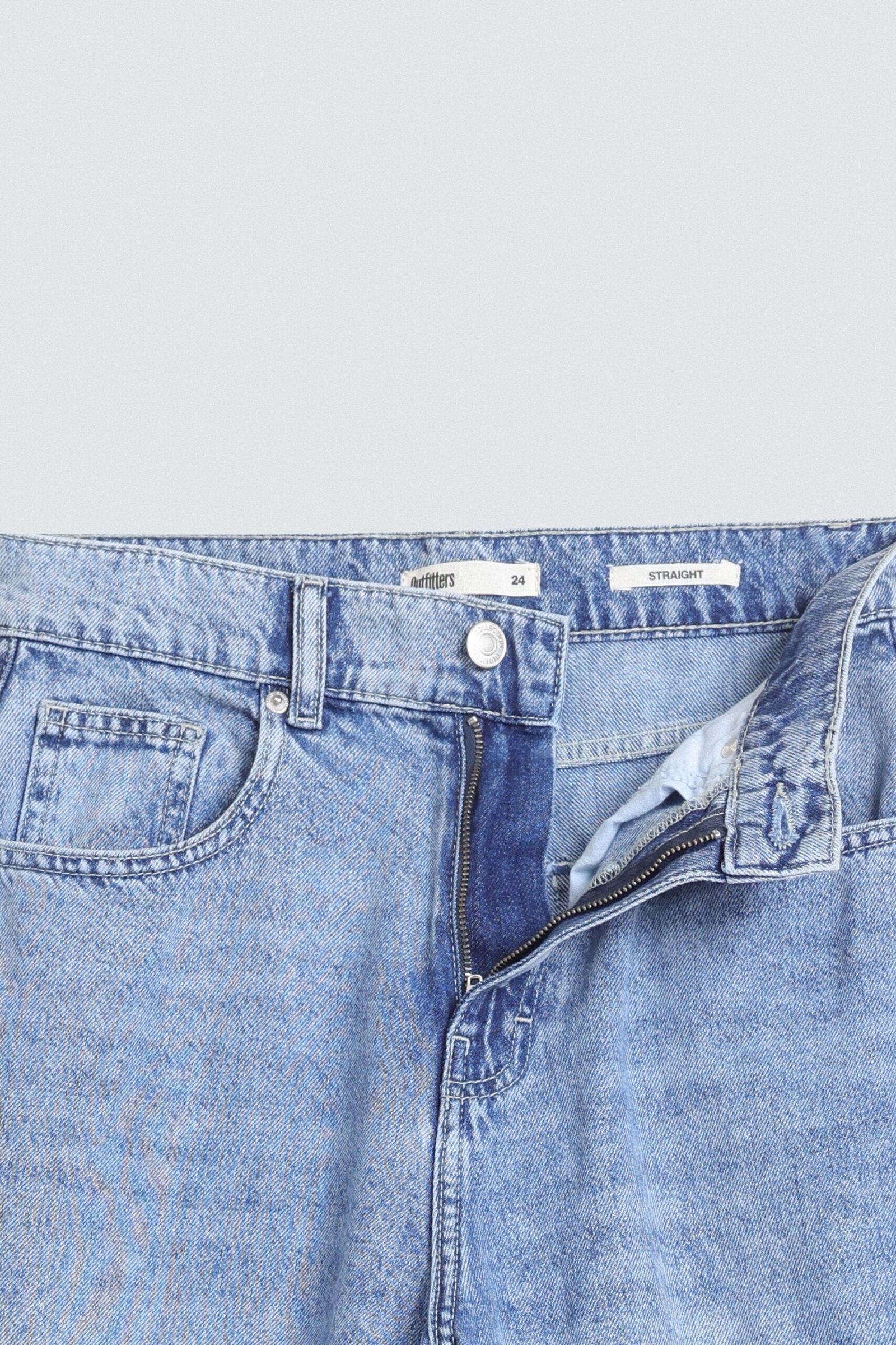 Mid Rise Straight Leg Jeans - Image 7