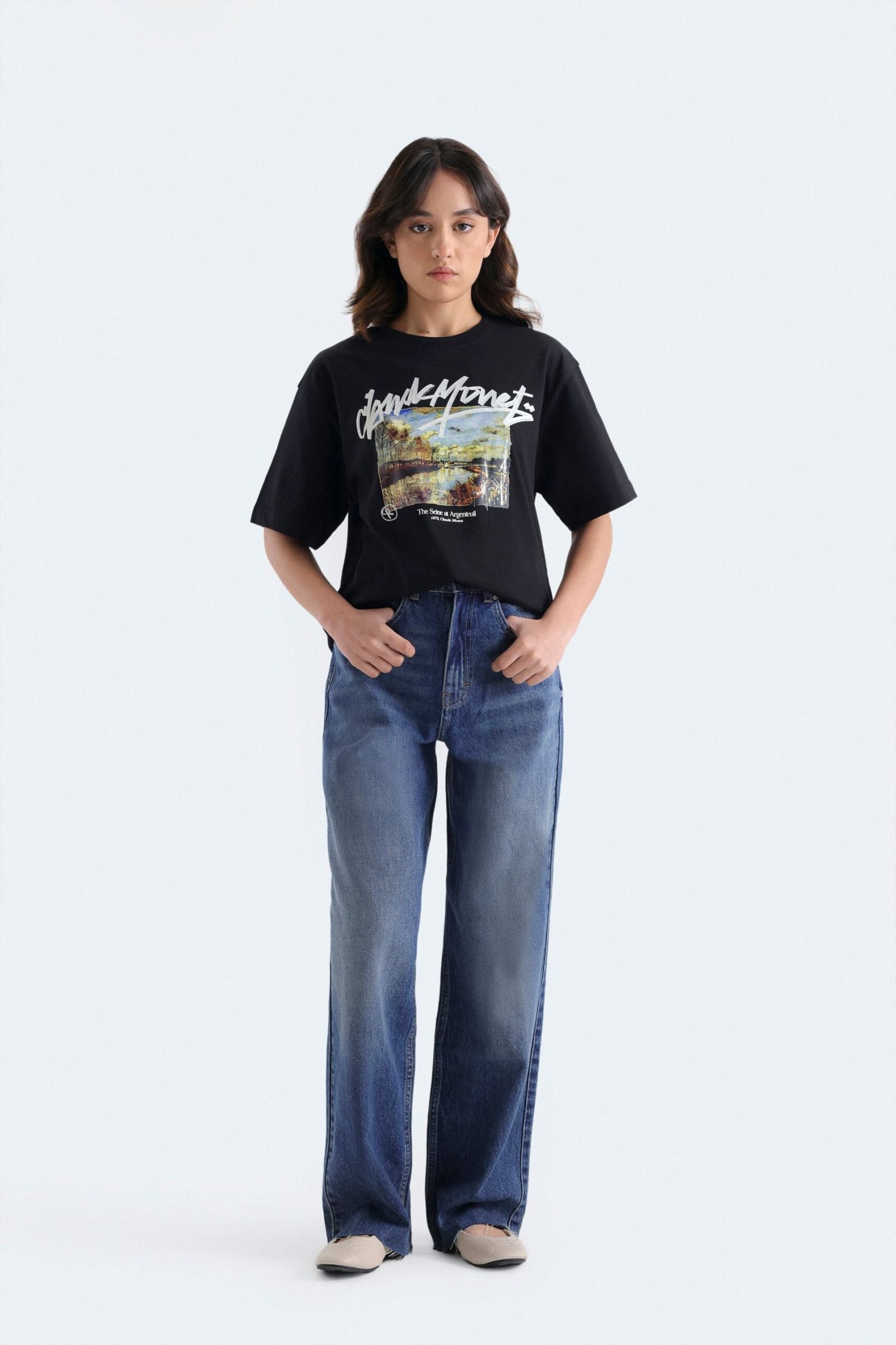 High Waist Straight Fit Jeans
