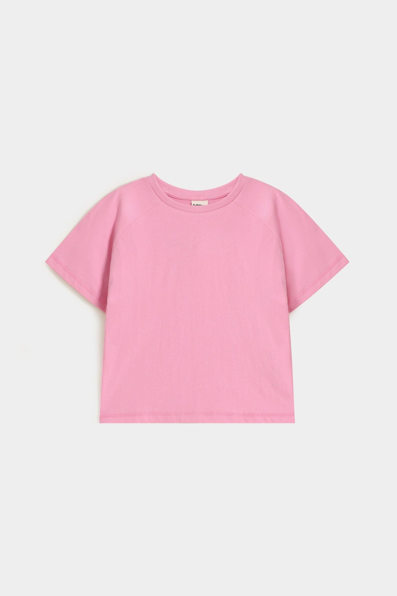 Cropped Basic Raglan T-Shirt