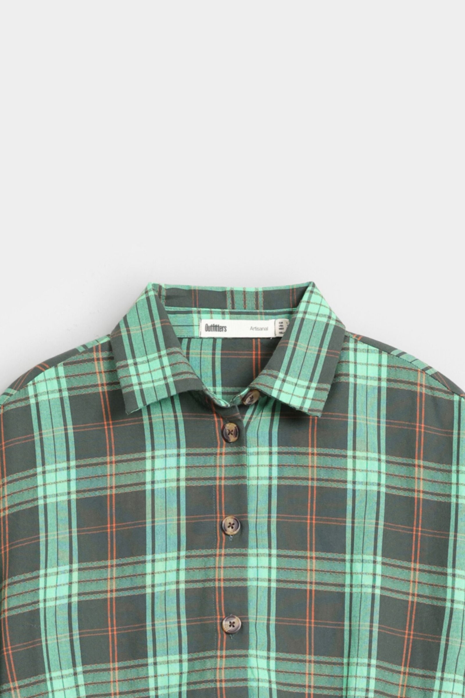 Cropped Checkered Shirt - Image 6