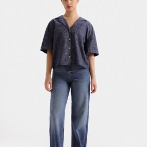Basic Super Cropped Relaxed Shirt