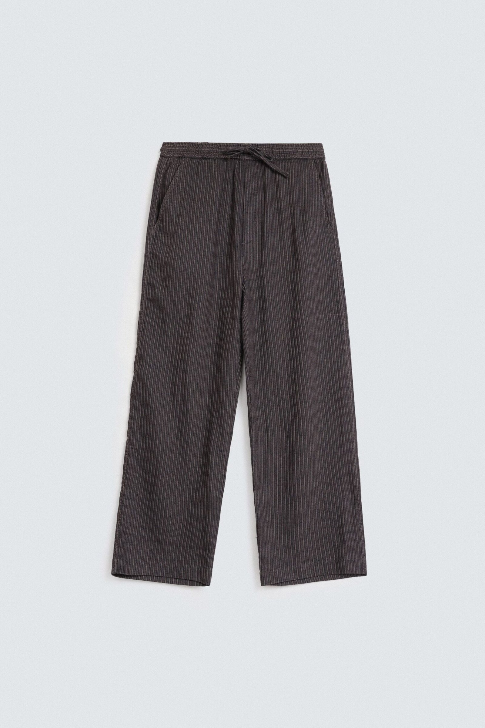 Cropped Straight Fit Trousers - Image 5