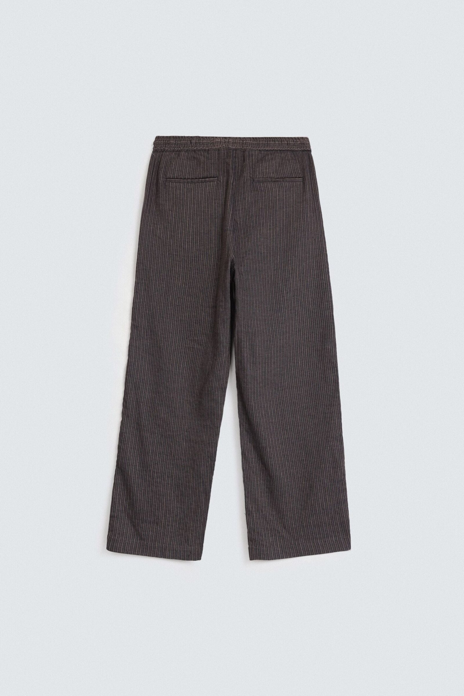 Cropped Straight Fit Trousers - Image 7