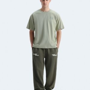 Slogan Print Jogger Trousers