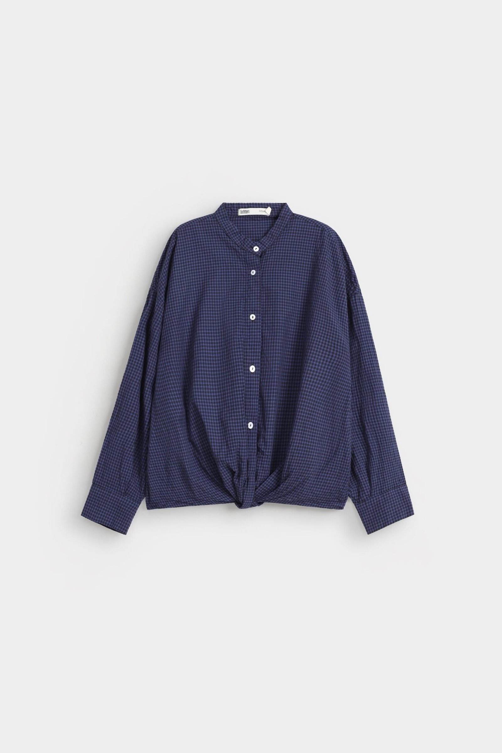 Cropped Checkered Shirt - Image 5