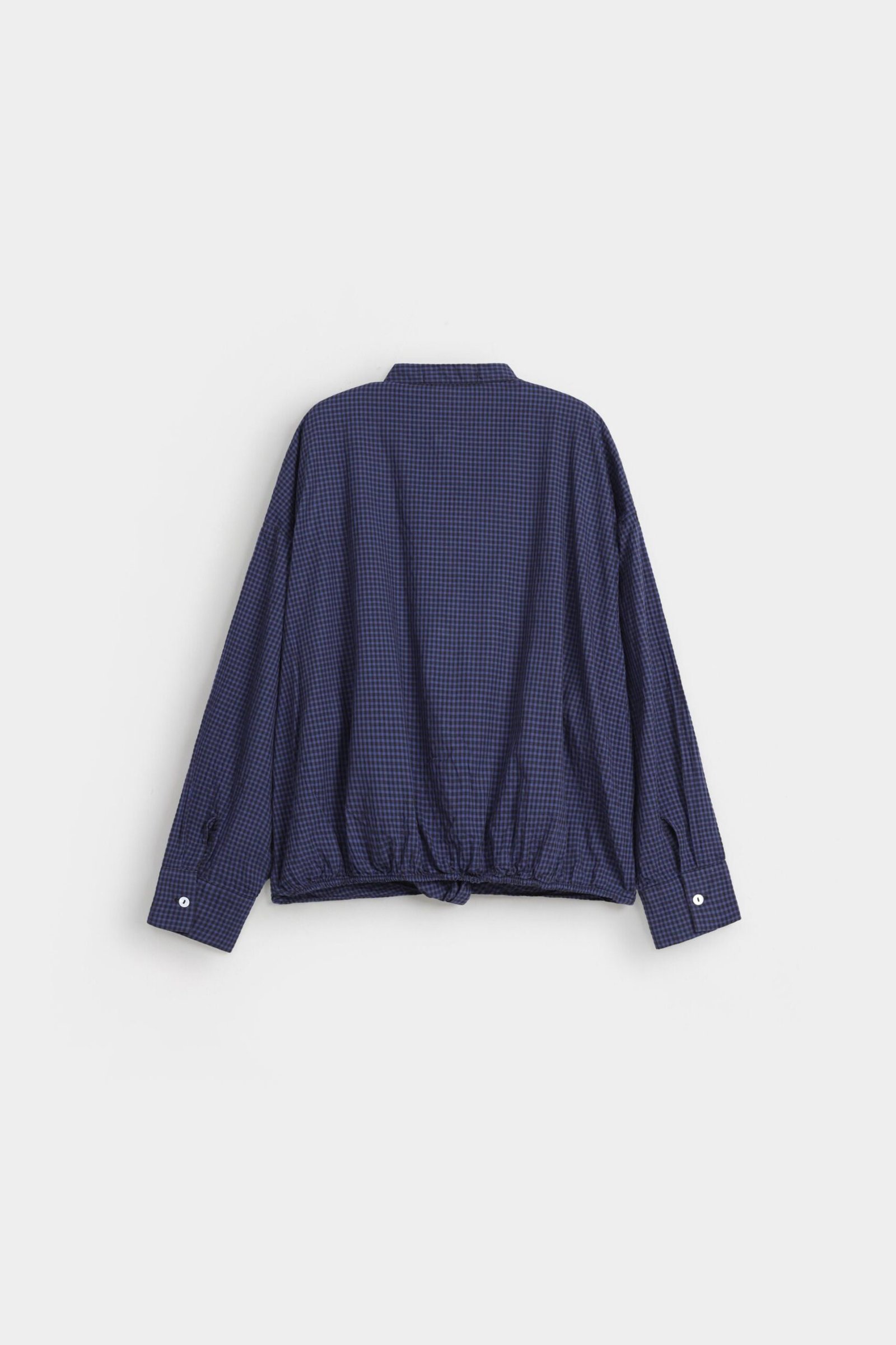 Cropped Checkered Shirt - Image 7