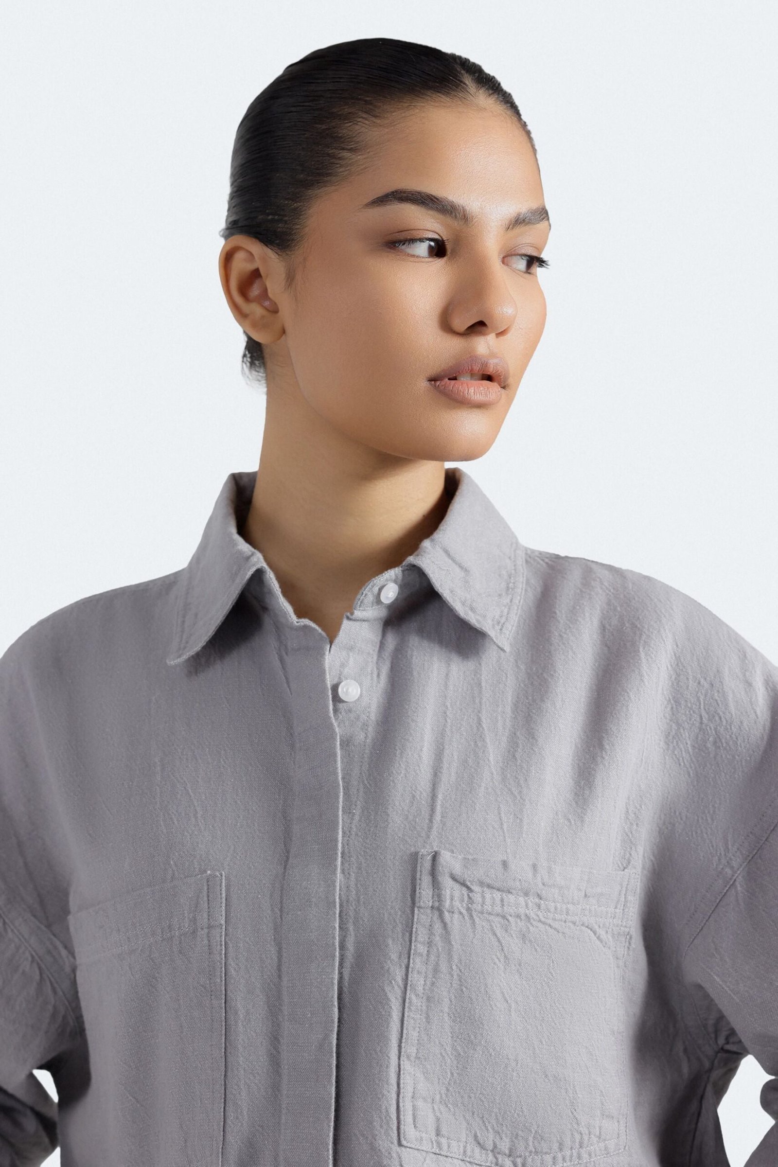 Creased Effect Shacket - Image 2