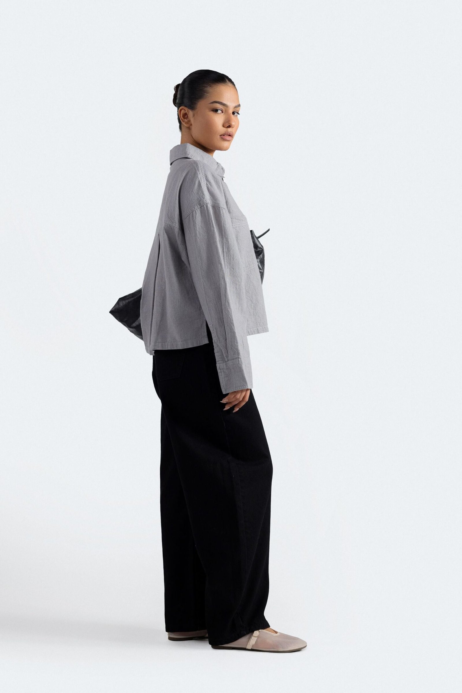 Creased Effect Shacket - Image 3