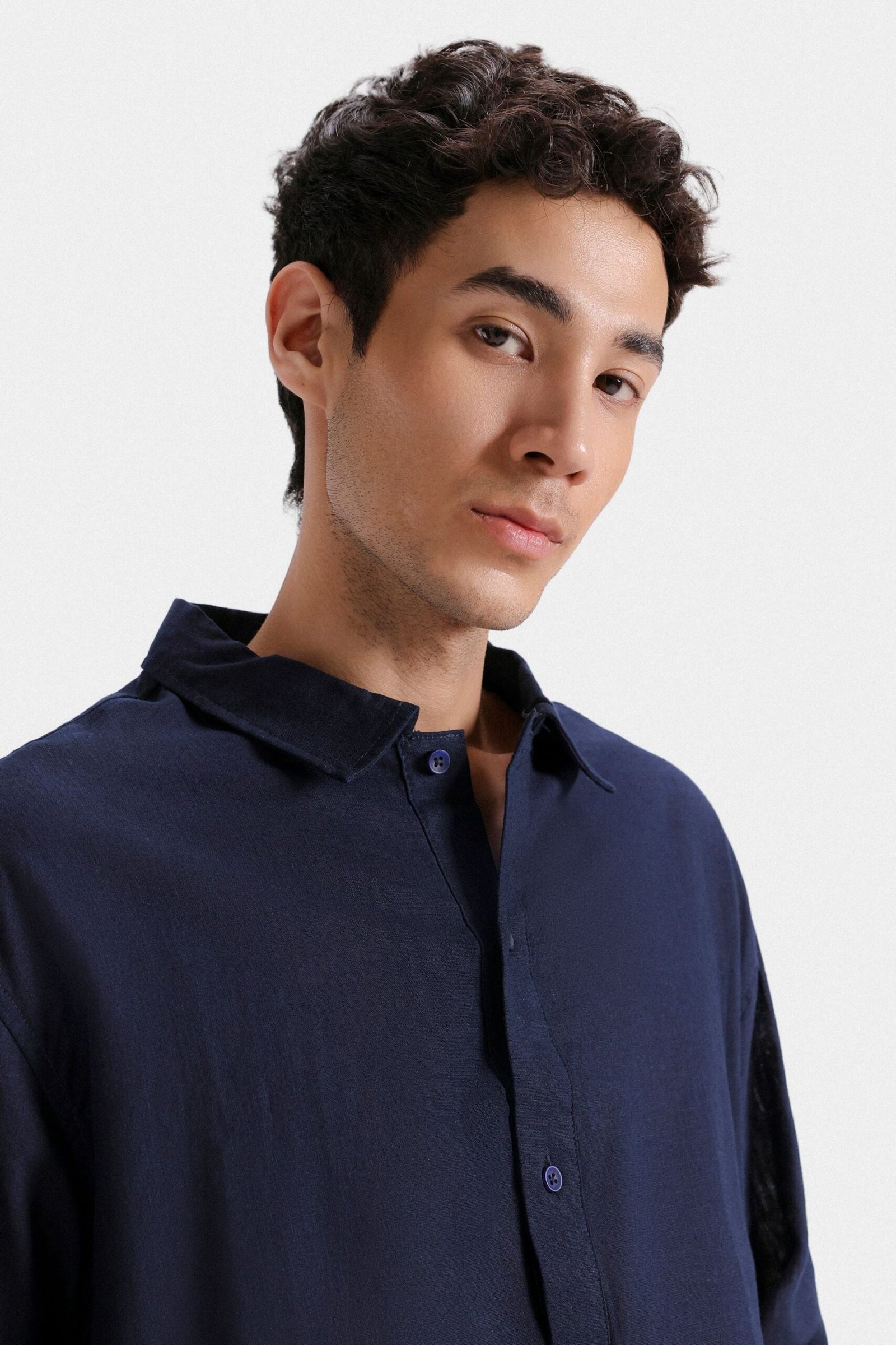 Basic Cotton Linen Shirt - Image 2