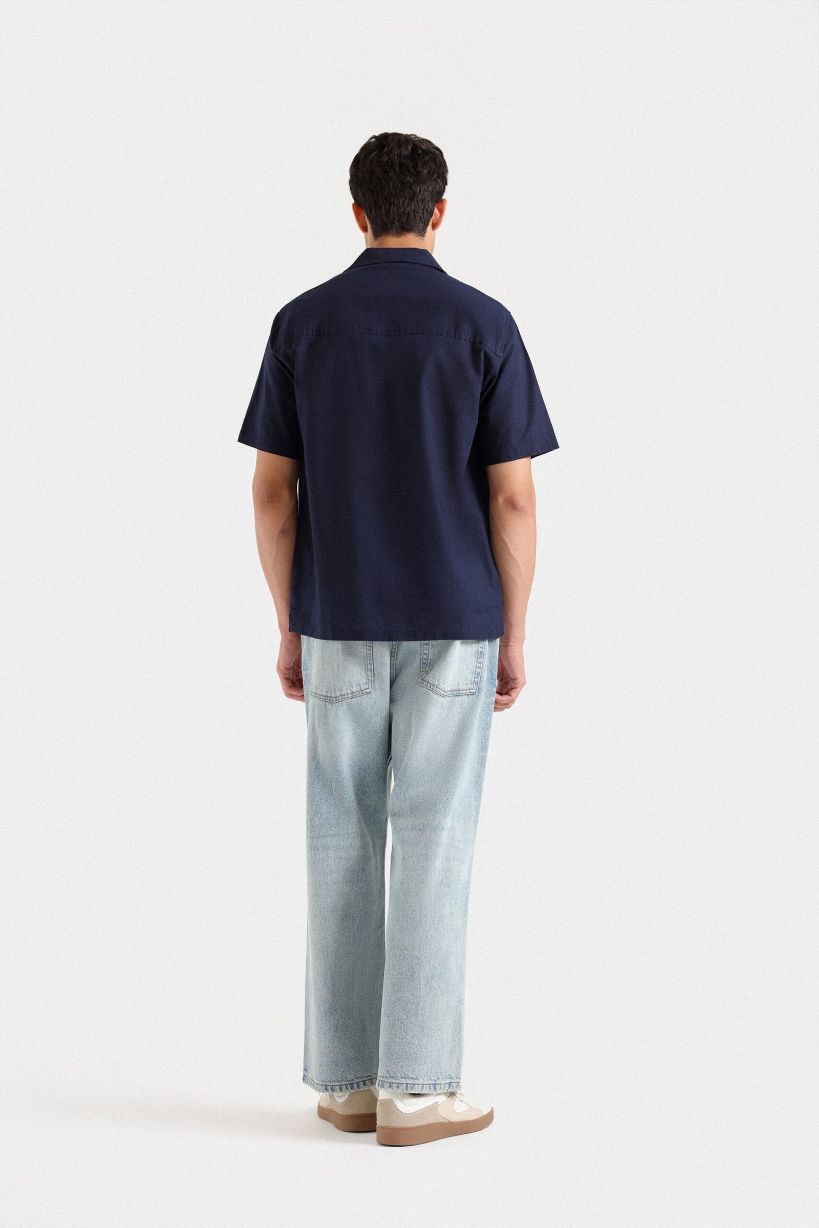 Resort Collar Cotton Linen Shirt - Image 4