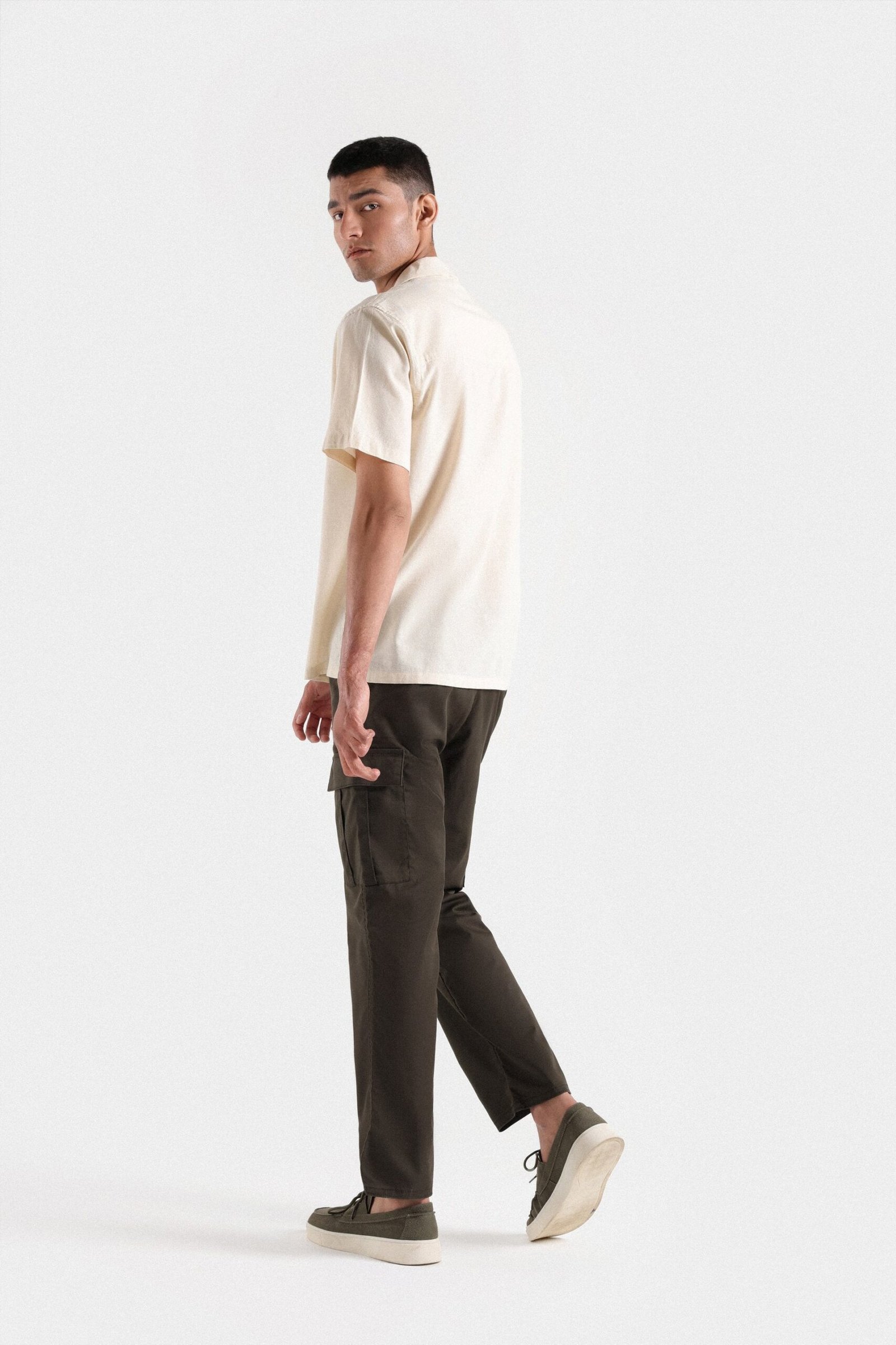 Resort Collar Cotton Linen Shirt - Image 10