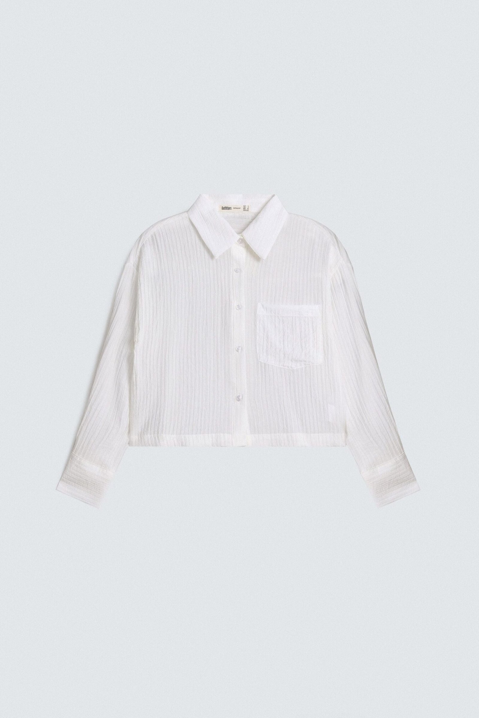 Super Cropped Textured Shirt - Image 5