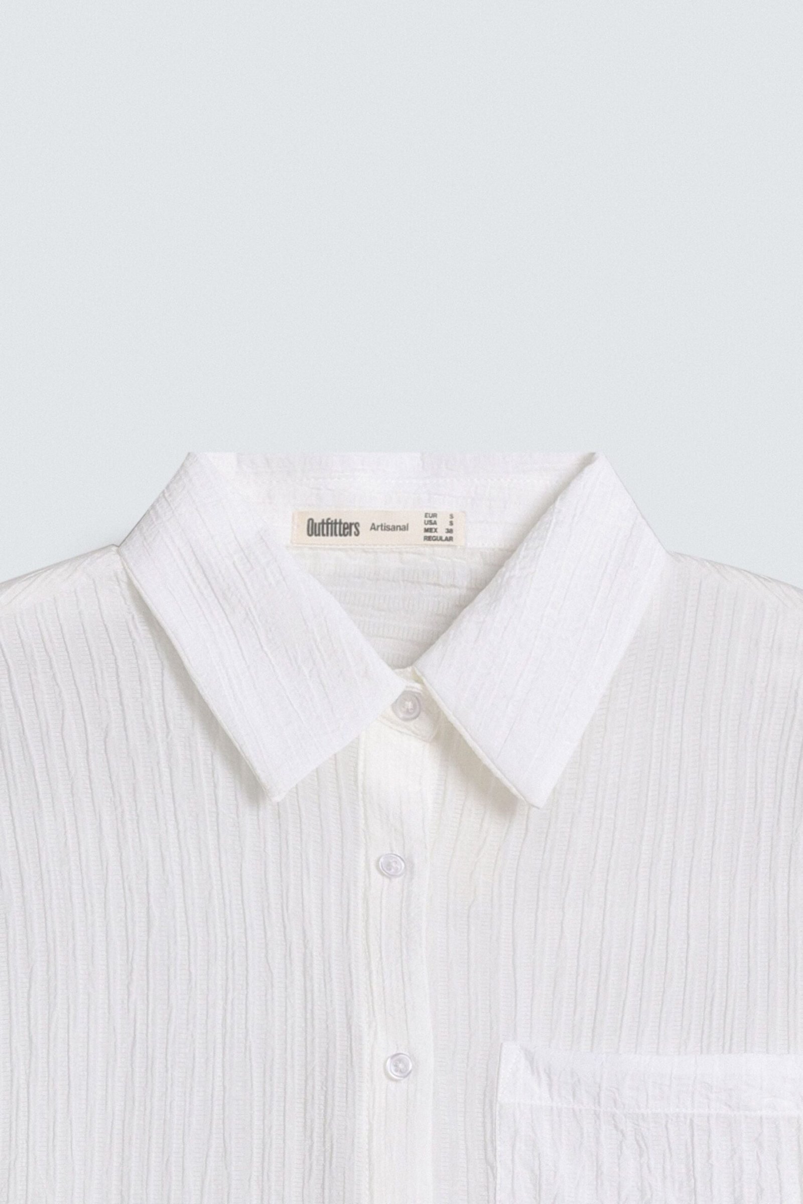 Super Cropped Textured Shirt - Image 6