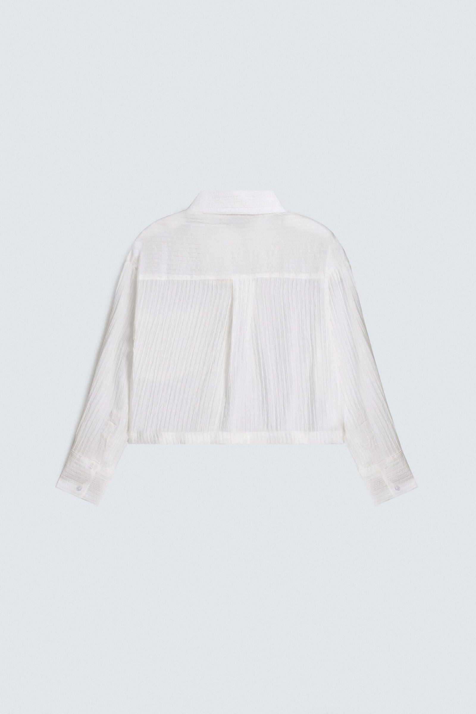 Super Cropped Textured Shirt - Image 7