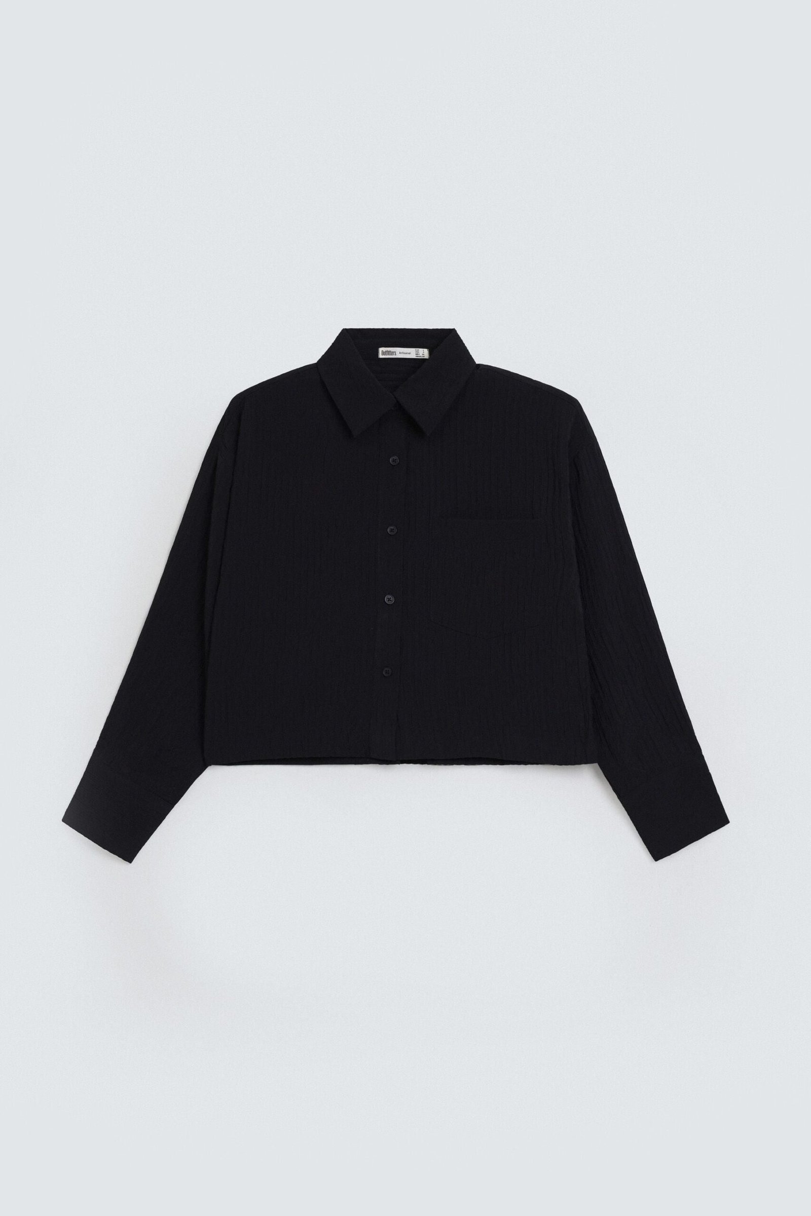 Super Cropped Textured Shirt - Image 12