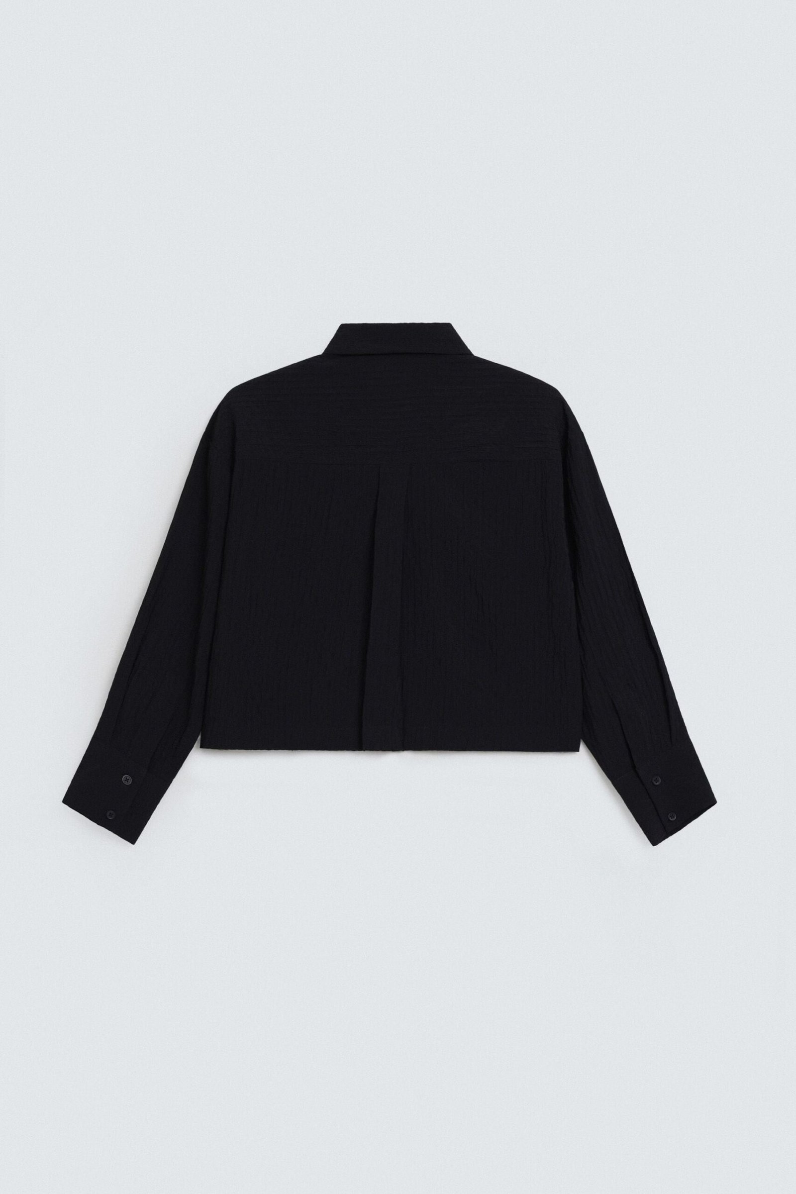 Super Cropped Textured Shirt - Image 14