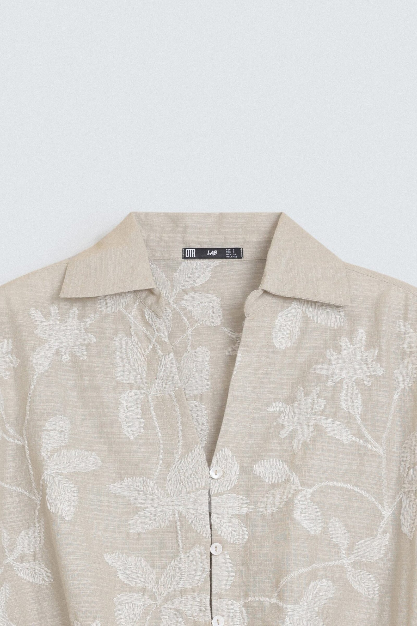 Cropped Embroidered Blouse - Image 6