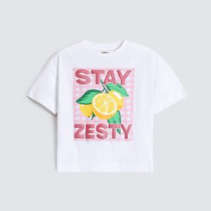 Cropped Graphic T-Shirt