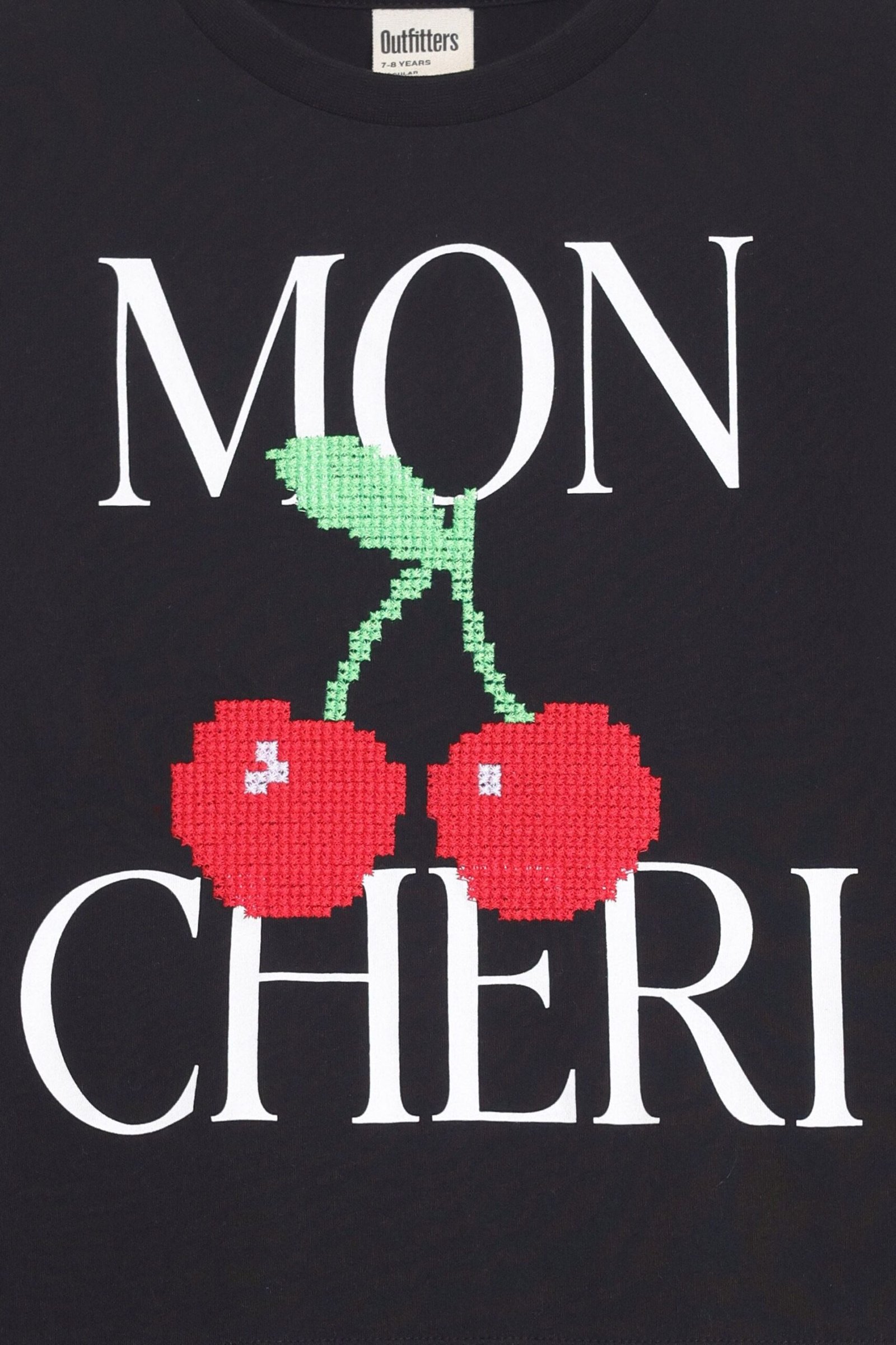 Cropped Embroidered T-Shirt - Image 2
