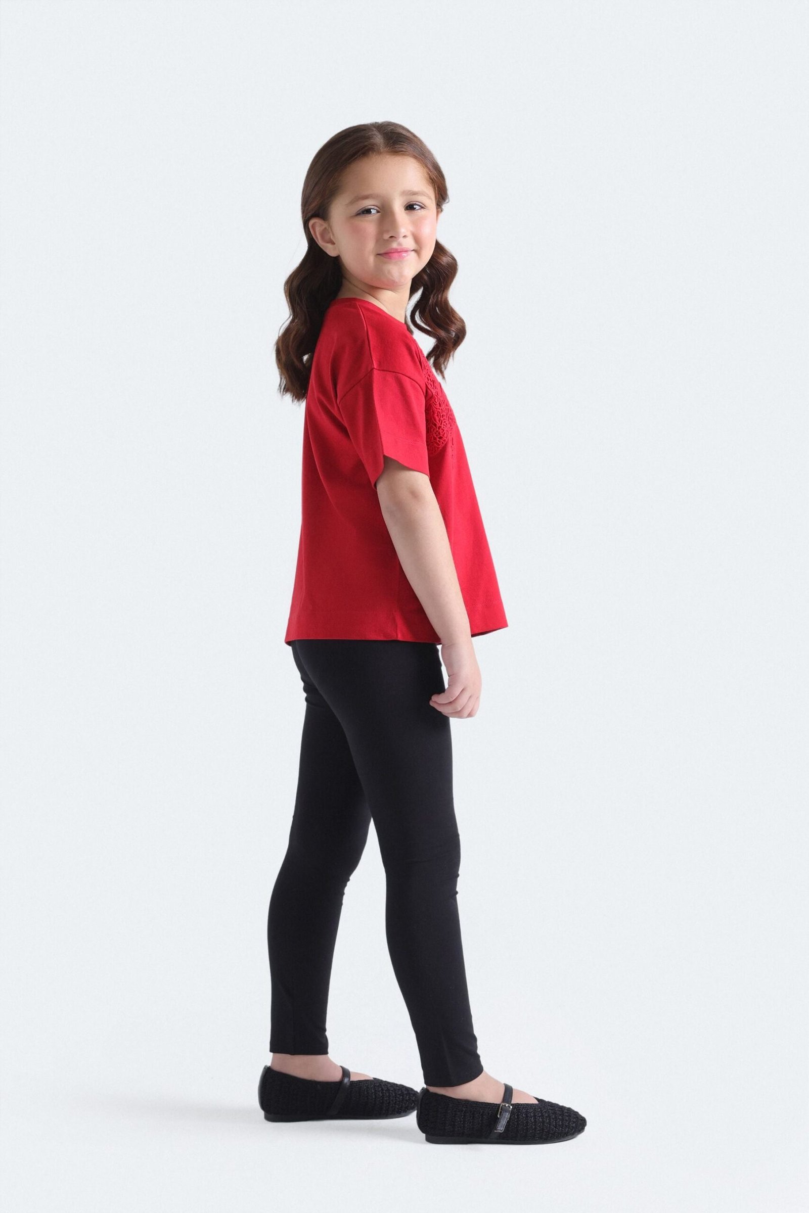 Cropped Embroidered T-Shirt - Image 5
