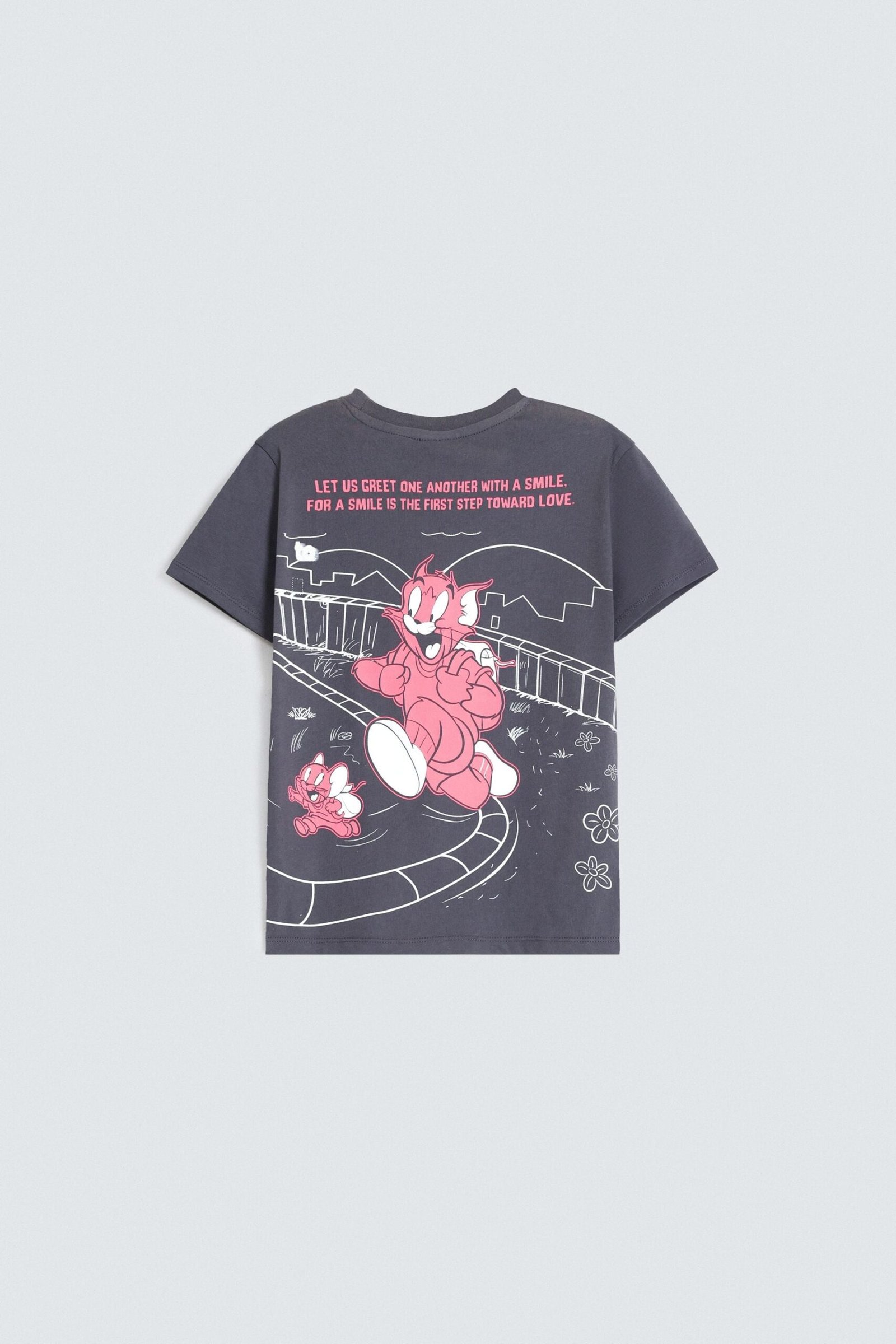 Character Graphic T-Shirt With Label Patch - Image 3