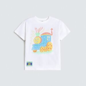 Graphic T-Shirt With Label Patch