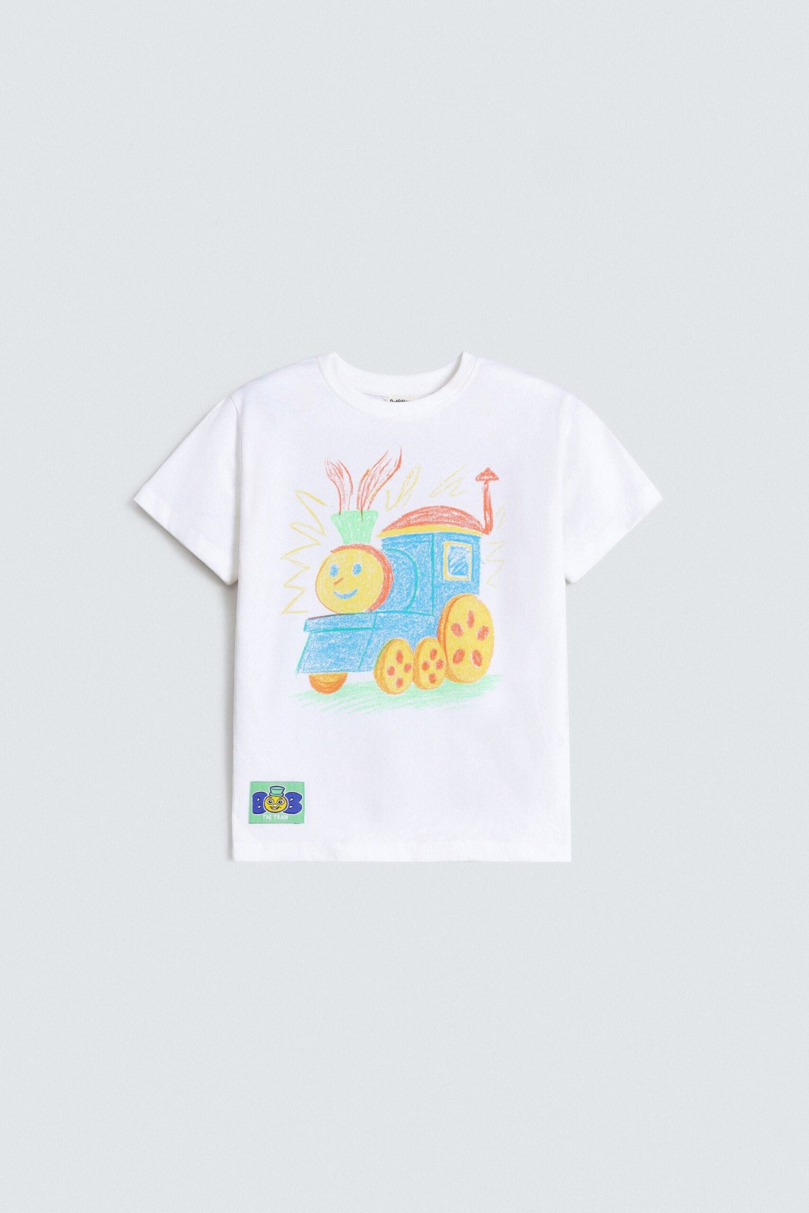 Graphic T-Shirt With Label Patch