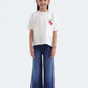 Cropped Embroidered T-Shirt