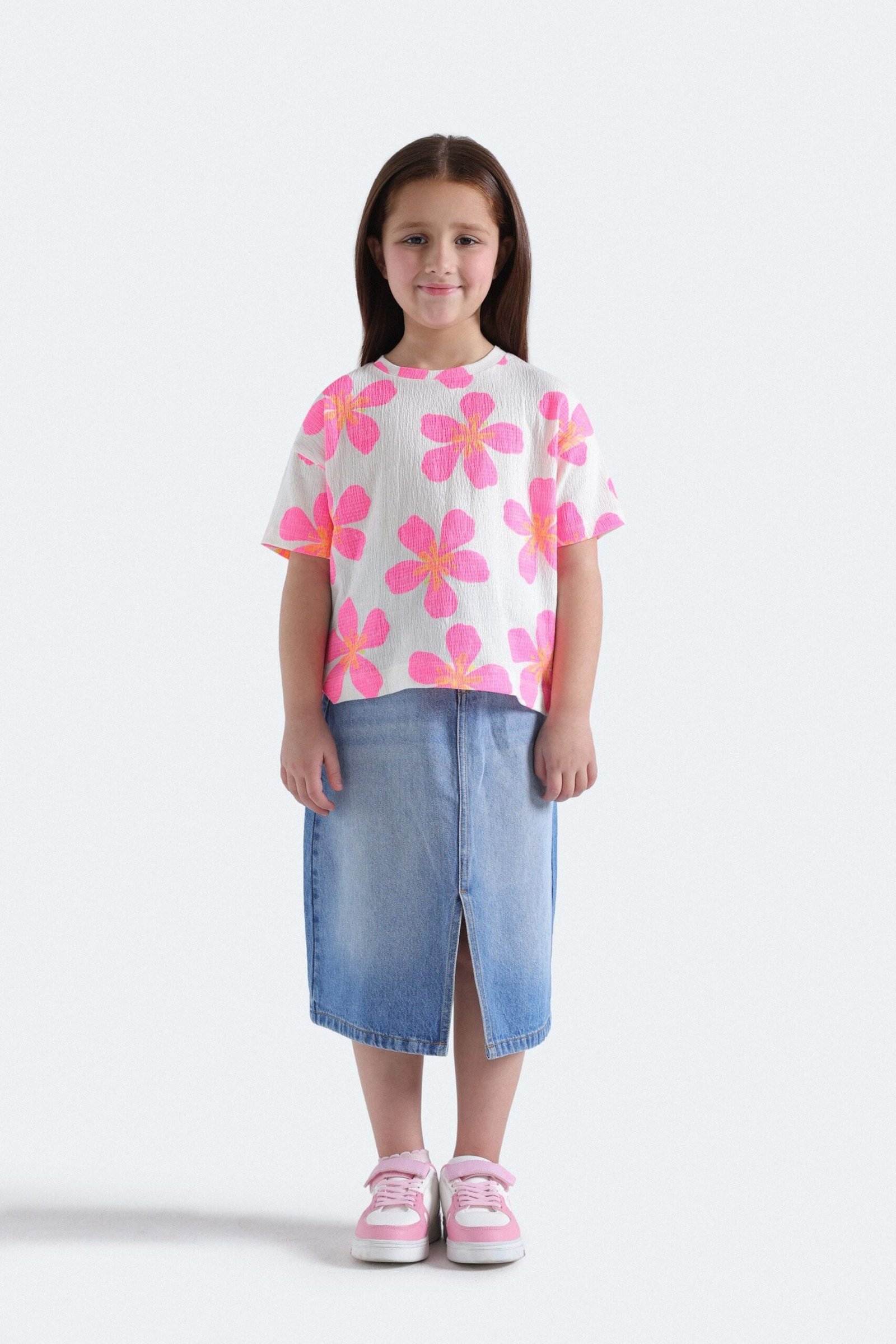 All-Over Flower Print T-Shirt - Image 5