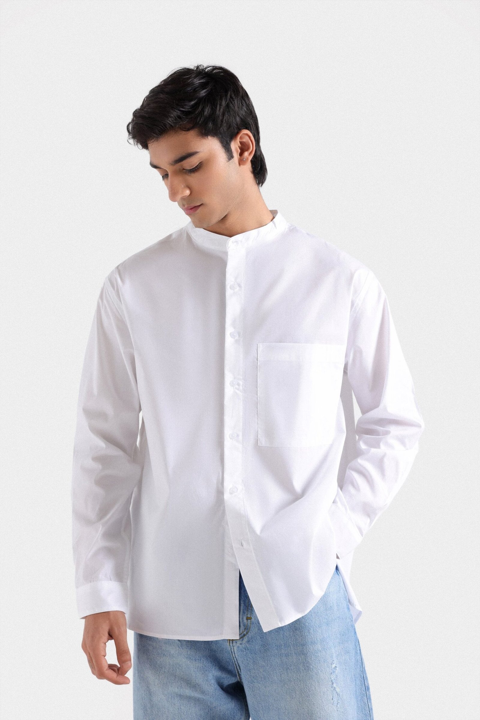 Mandarin Collar Shirt - Image 2