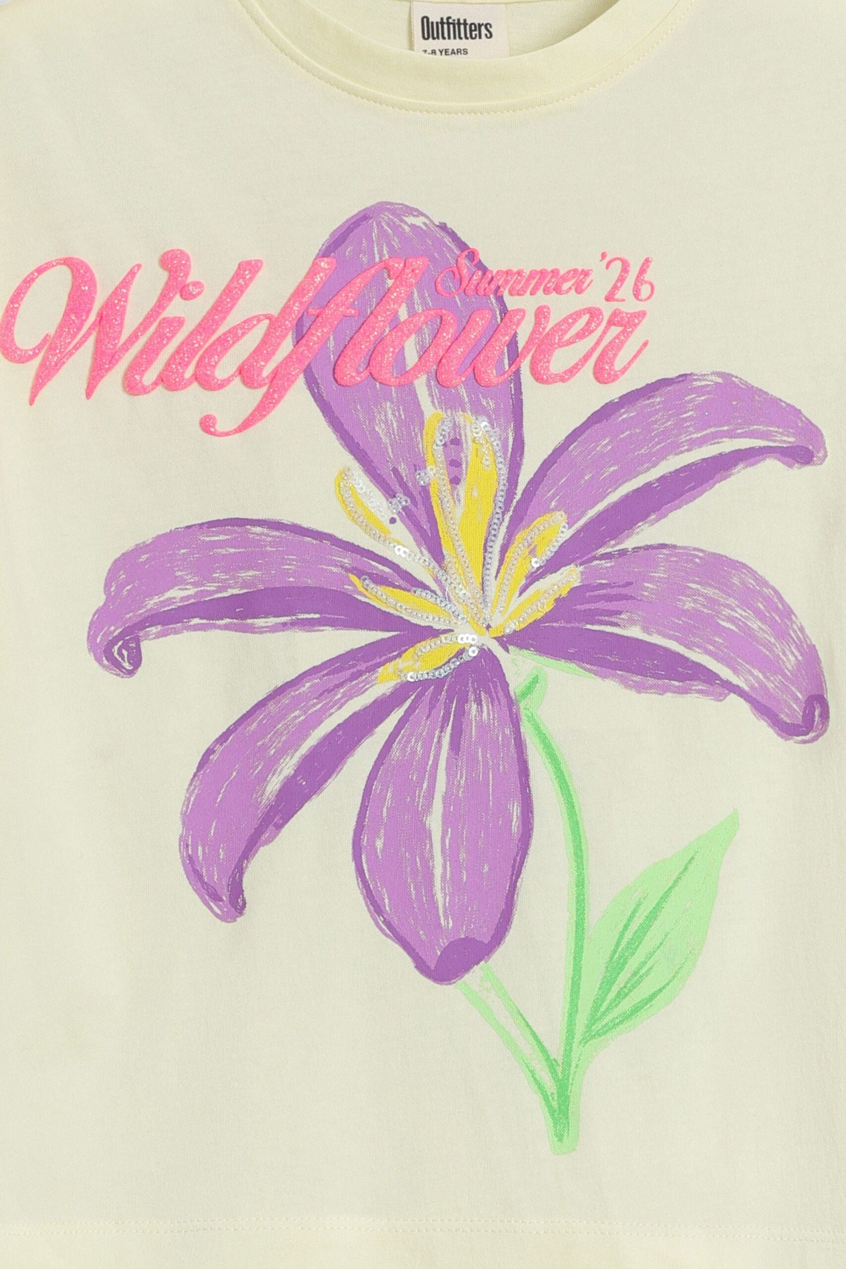 Cropped Embellished T-Shirt - Image 2