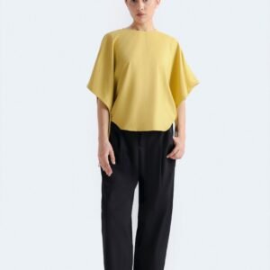 Cropped Batwing Blouse