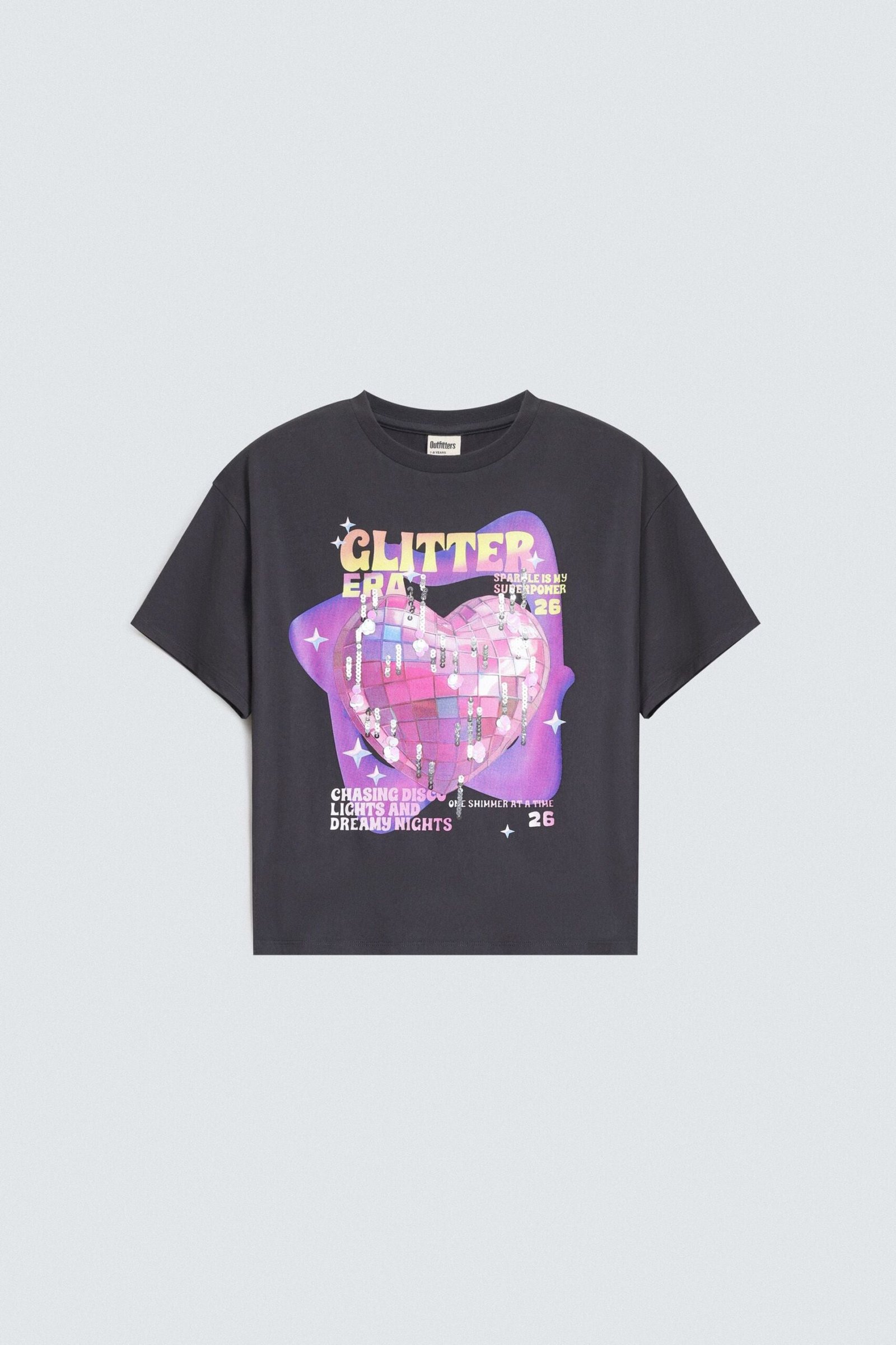 Cropped Embellished T-Shirt