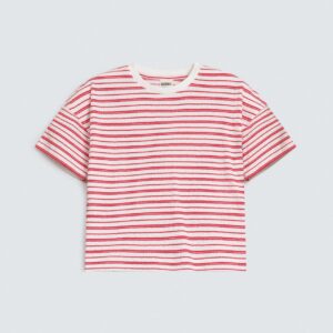 Cropped Striped T-Shirt