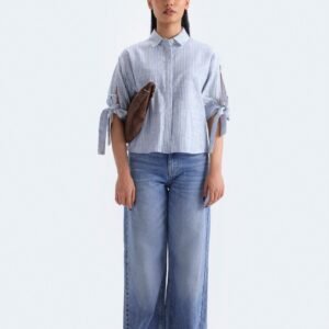 Cropped Striped Shirt