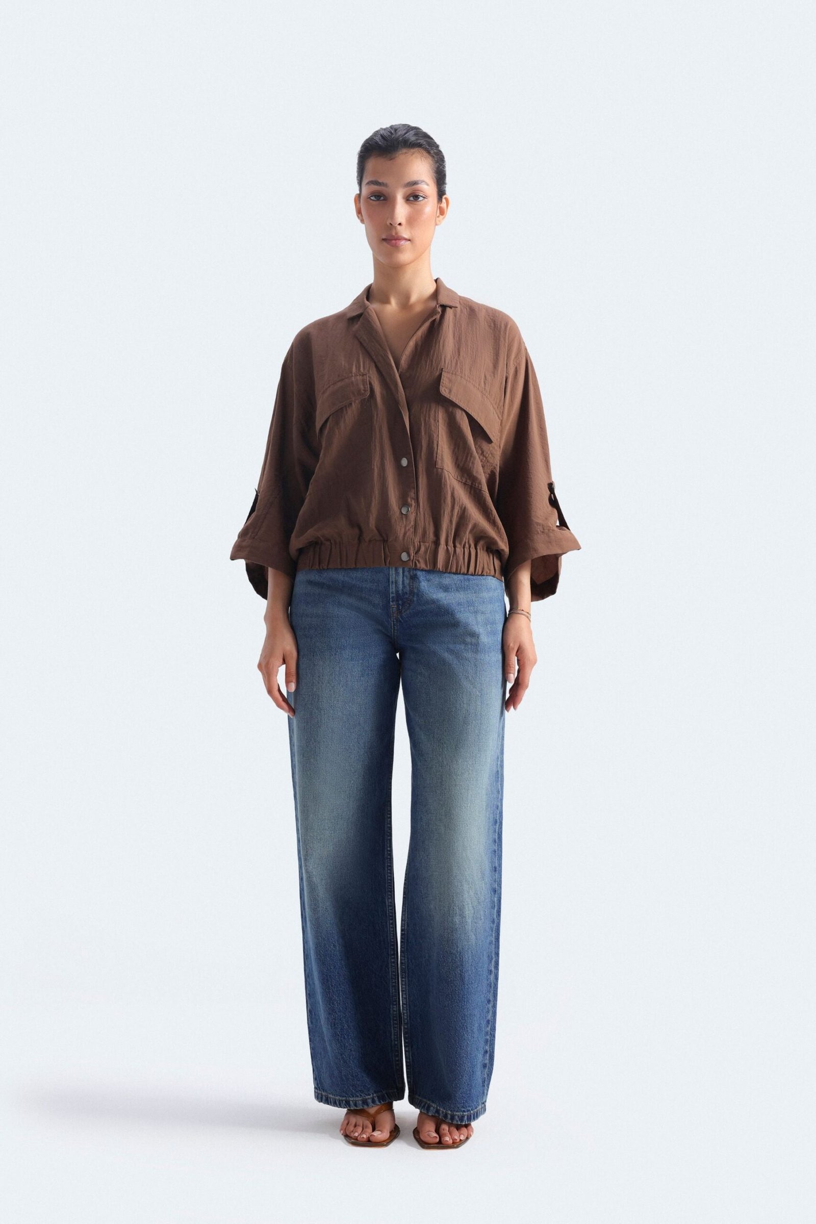 Cropped Safari Shirt