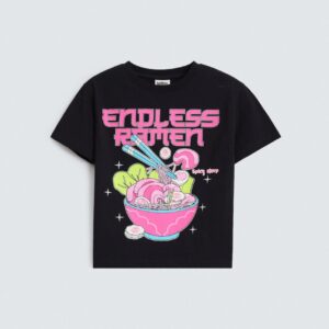 Cropped Graphic T-Shirt