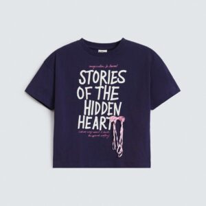 Cropped Slogan T-Shirt