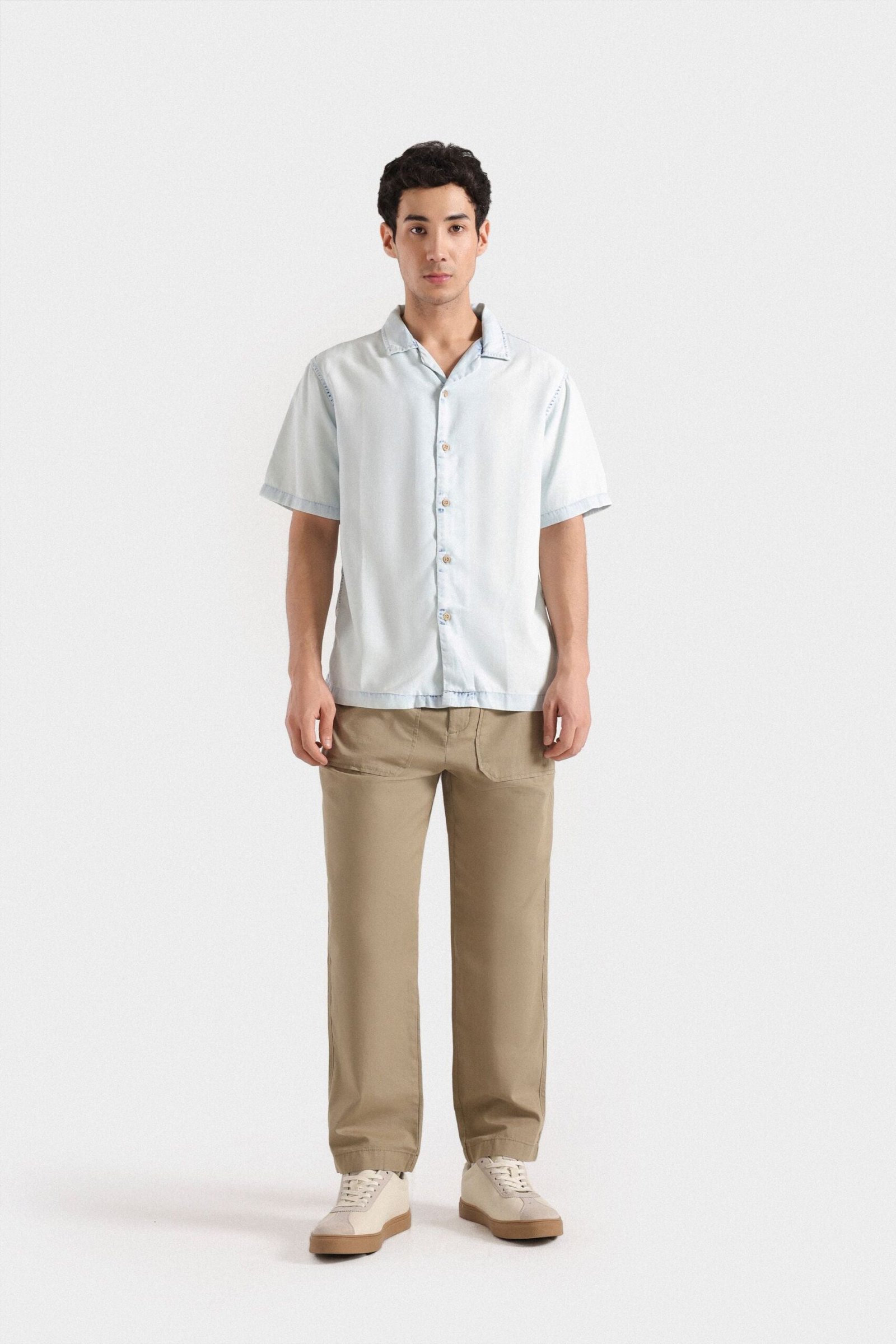 Resort Collar Denim Shirt