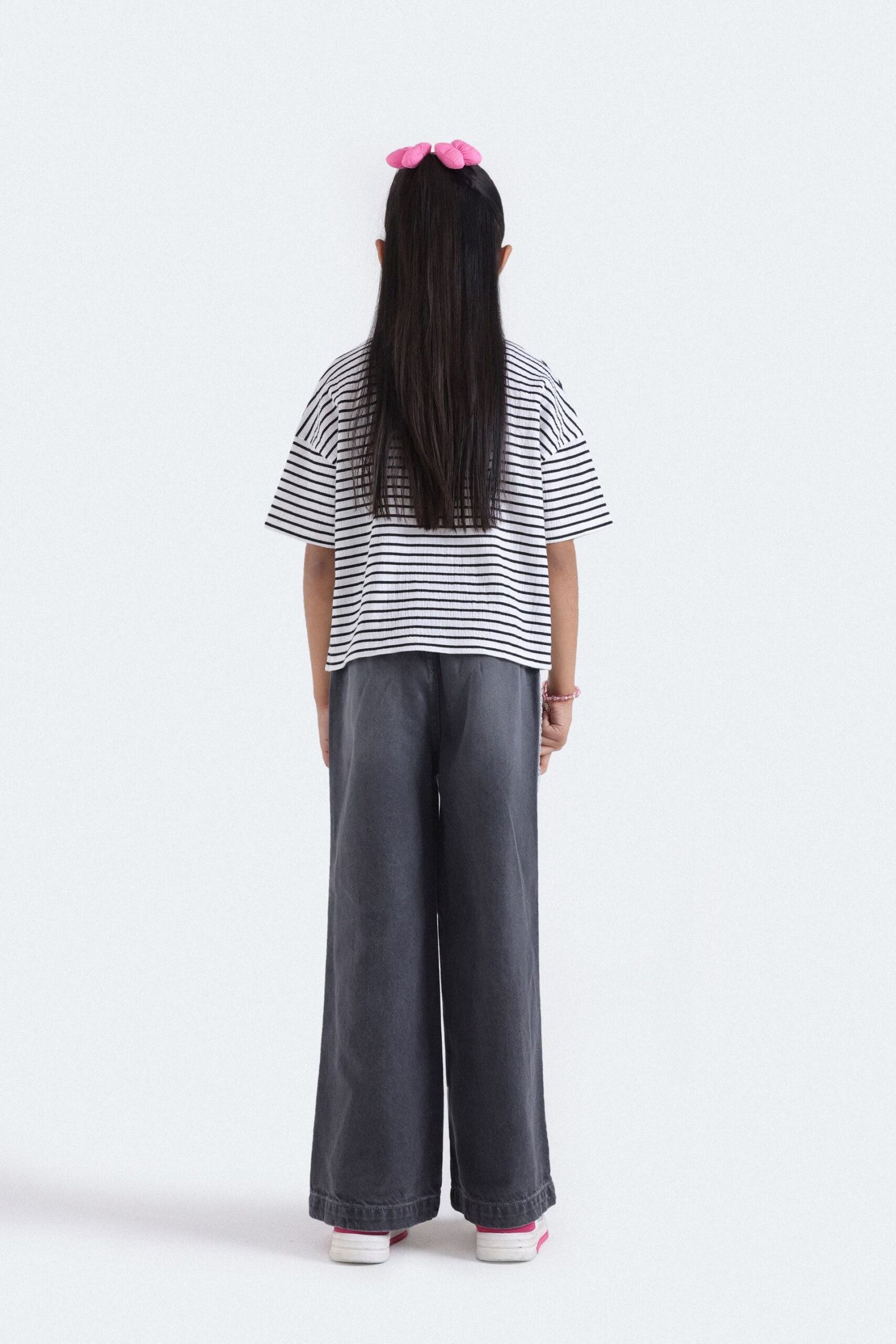 Super Cropped Striped T-Shirt - Image 6