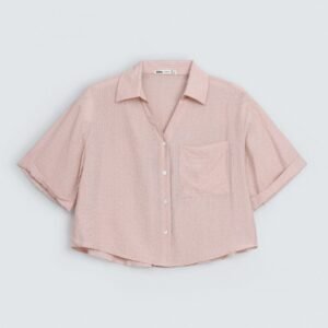 Cropped Striped Shirt