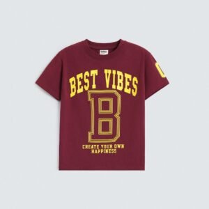 Best Vibes Slogan T-Shirt