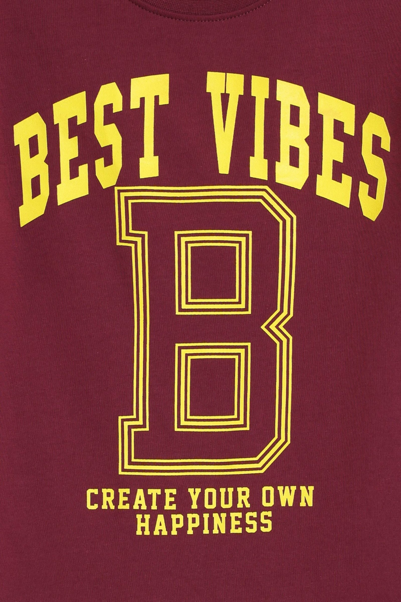 Best Vibes Slogan T-Shirt - Image 2