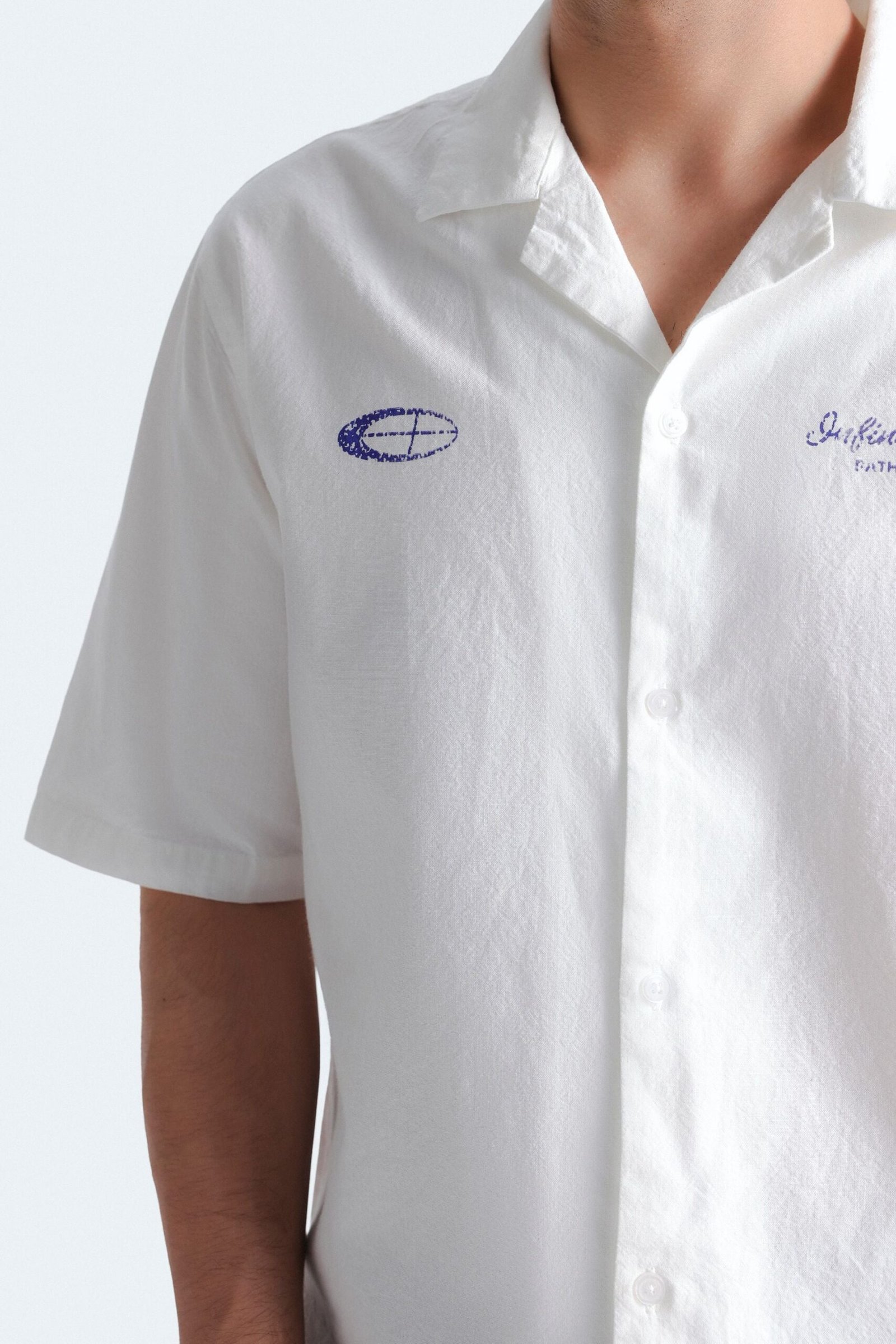 Slogan Print Shirt - Image 2