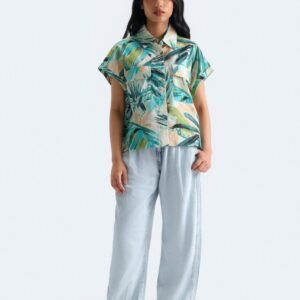 Cropped Printed Shirt