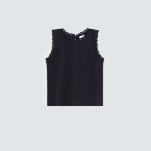 Sleeveless Ribbed T-Shirt