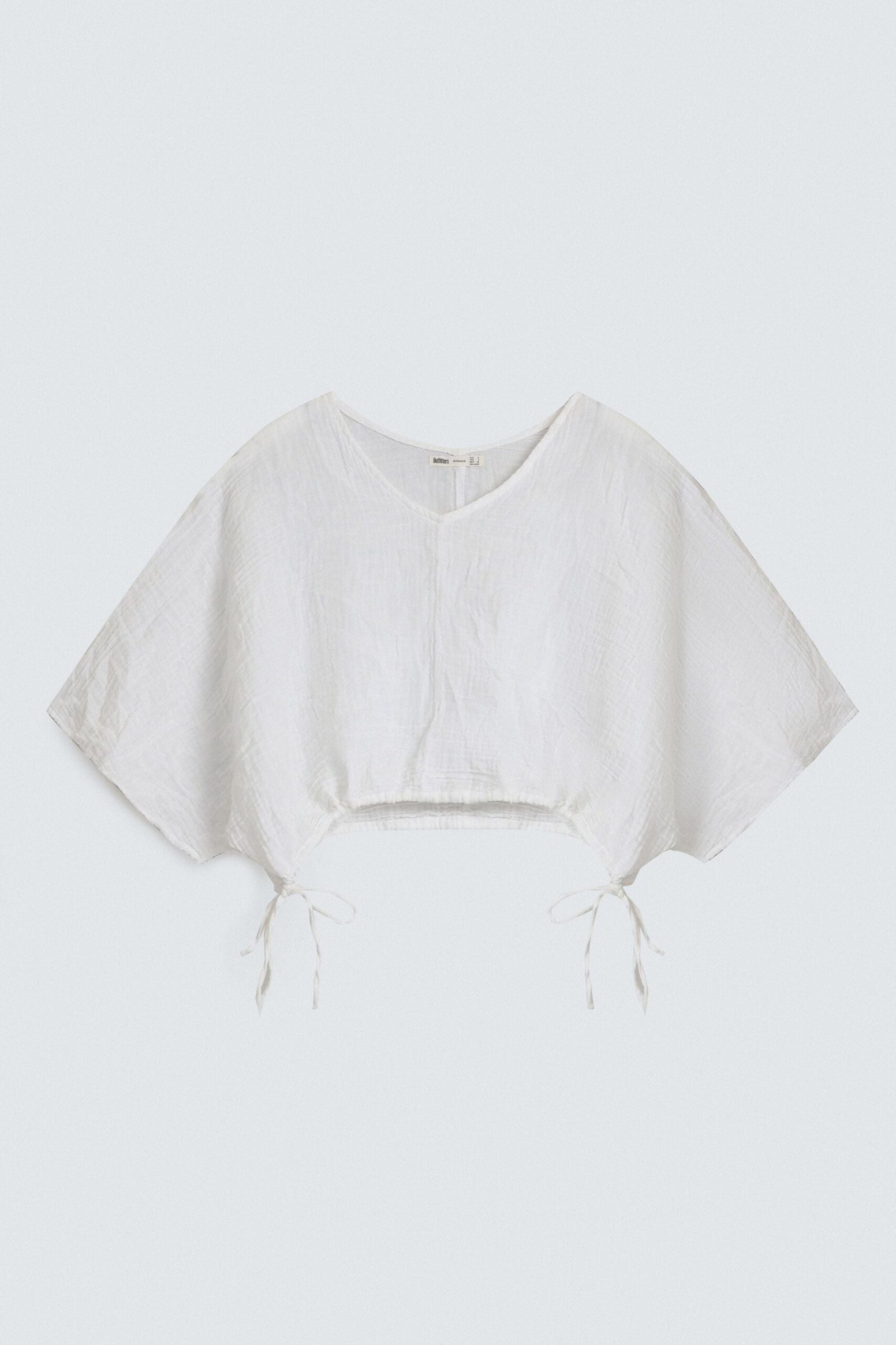 Cropped Textured Shirt - Image 6