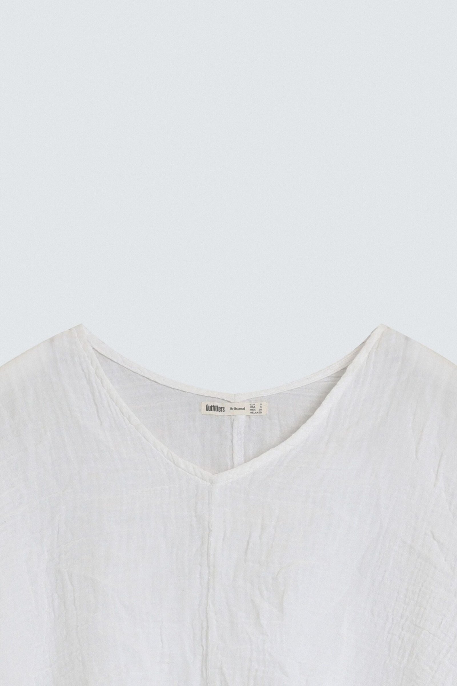 Cropped Textured Shirt - Image 7